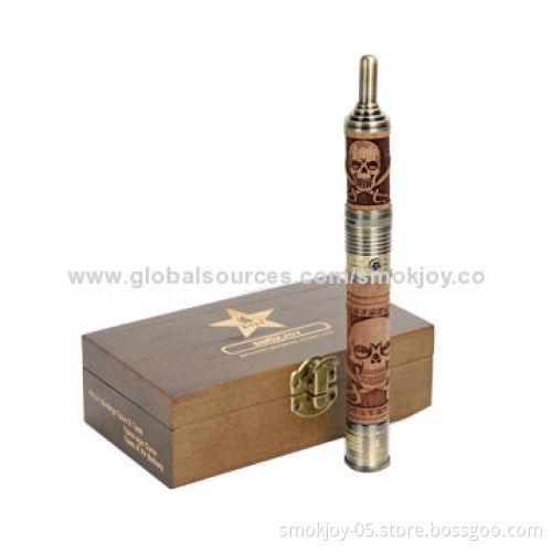 2014 New E Cigarette N Fire 2 Full Kit/Wood Mechanical Mod from Smokjoy, 1,000mAh BatteryNew